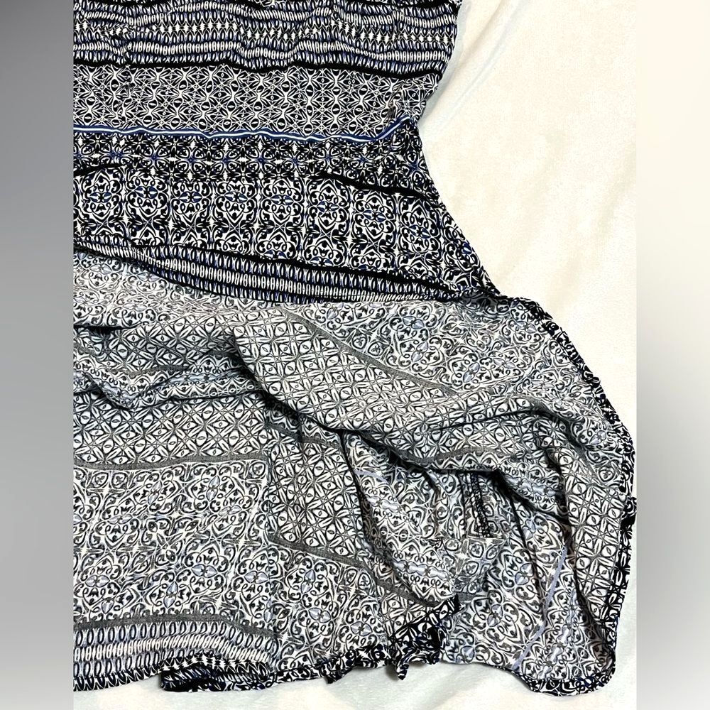 Aeropostale Lightweight Blue and Black Patterned Women's Mini Dress Size Small - Picture 6 of 12